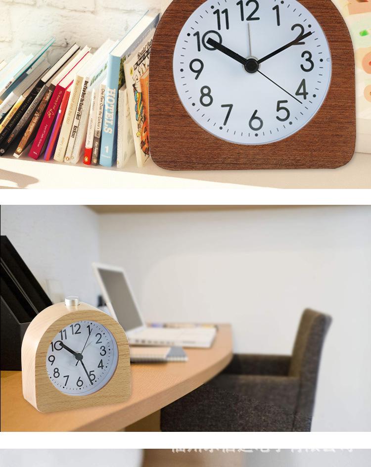 Creative Retro Quartz Alarm Clock - Silent Bedside Snooze Clock for Lazy Persons and Students