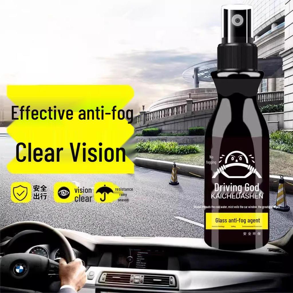 Long-lasting Anti-fog Rainproof Spray for Car Windshields, Windows, and Mirrors
