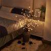 PEIDUO Lighted Brown Branches with Timer, 30Inch 3PK 60 LED Pathway Lights, Willow Branch Lights for Home Decorations Indoor Apartment Outdoor Stake
