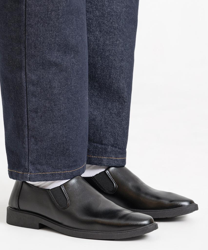 Bsqt By Classy Go104 Ikaoma Banding Low Slip-On Black