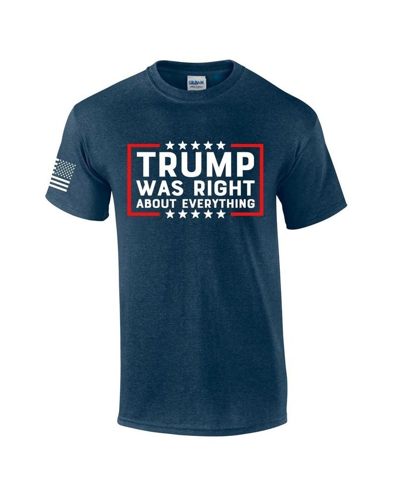 Trump Was Right About Everything Political Mens Short Sleeve T-shirt Graphic Tee Unisex T-Shirt XXXXL