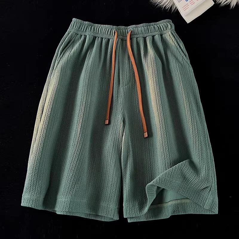 

Men s Summer Quick-Dry Ice Silk Shorts: Cool, Loose-Fitting Casual Athletic 5-Inch Shorts 4XL зелений