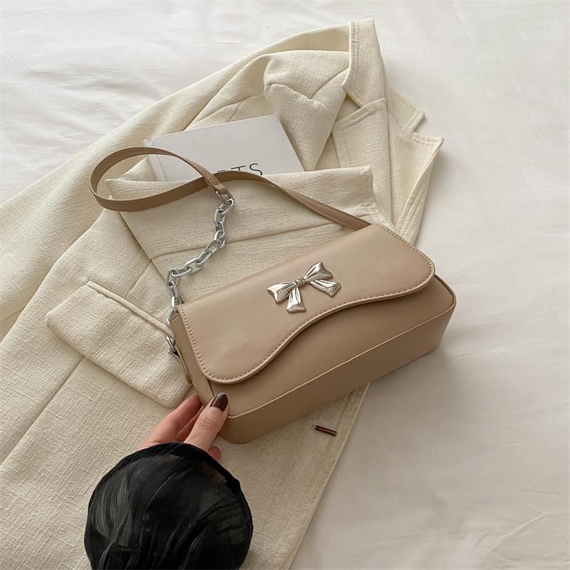 Sac à bandoulière papillon élégant grande capacité design d'été chic avec bandoulière chaîne