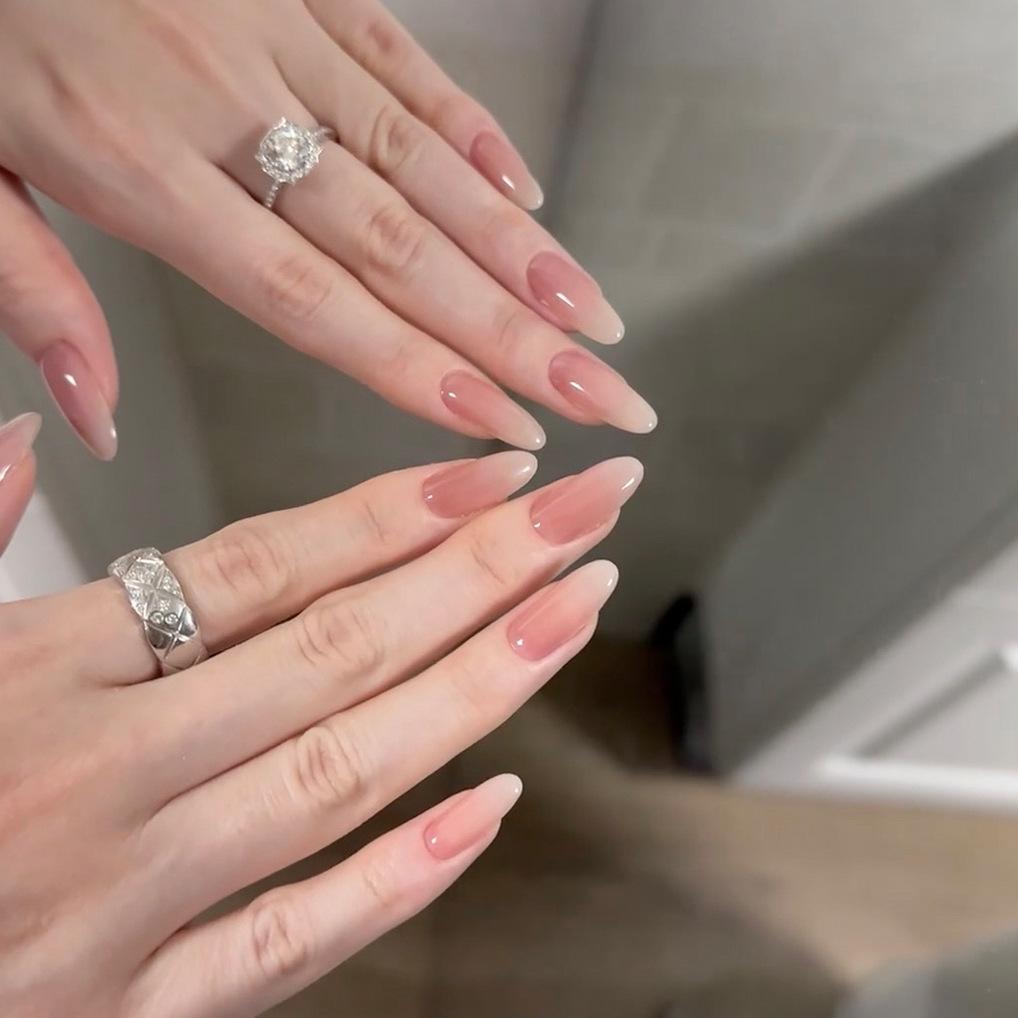 ES65 Adesivos de Unha em Gel UV Semi-Curado - 20 Dedos Design Simples