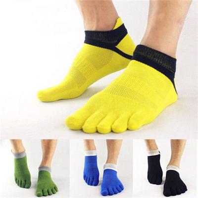 Mens Finger Five Toe Socks Sports Socks Breathable Cotton Socks