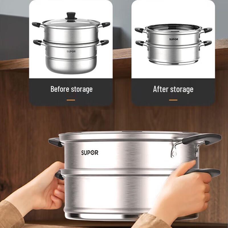 SUPOR Stainless Steel Double Layer Steamer