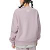 Li-Ning Sports Life Series Brand Logo Print Crew Neck Pullover Sweatshirt Women Tops Purple AWDSB66-3
