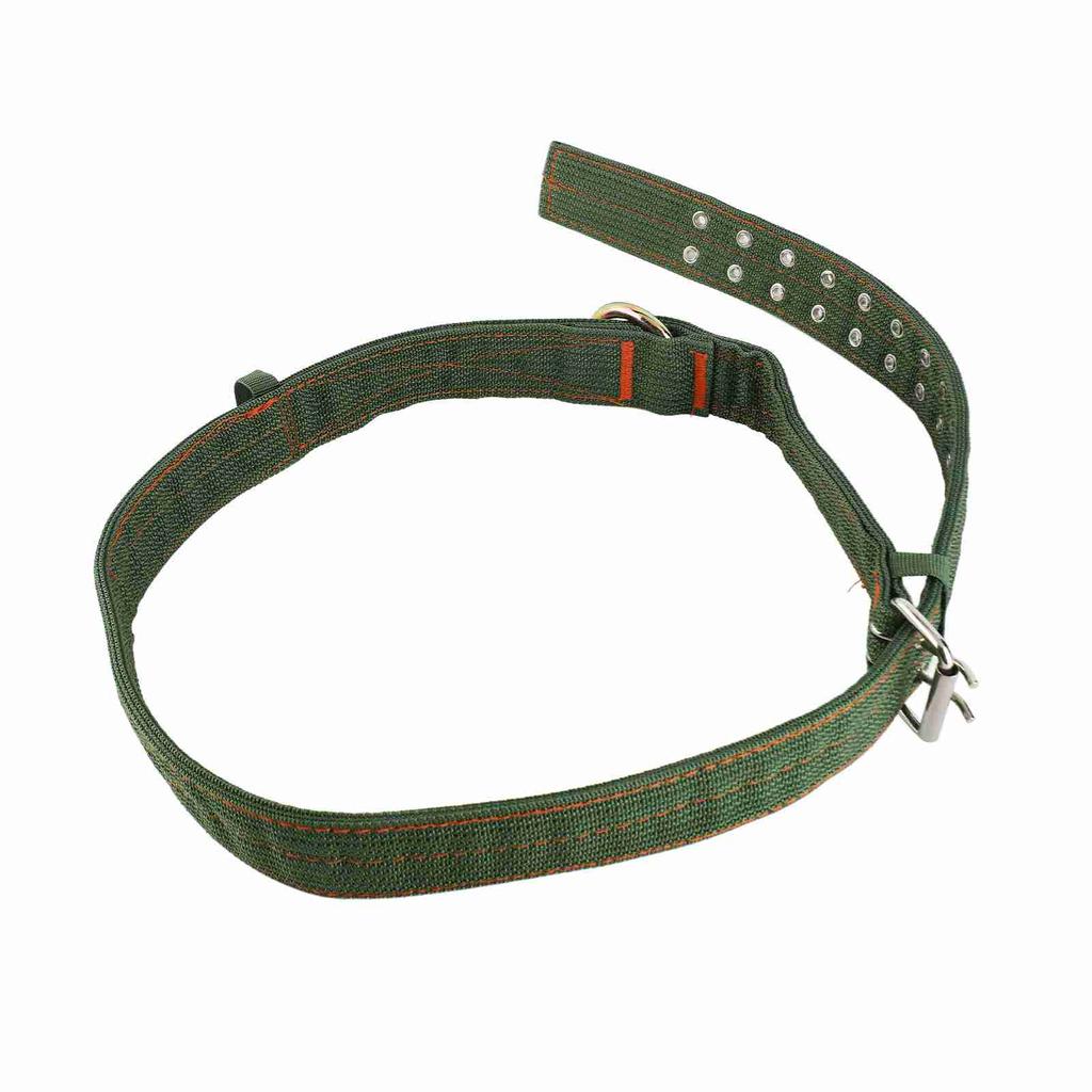 Cow Collar Adjustable 4 Layer Canvas Calf Collar with 2 Rows Metal Buckle for Horse Sheep Cattle