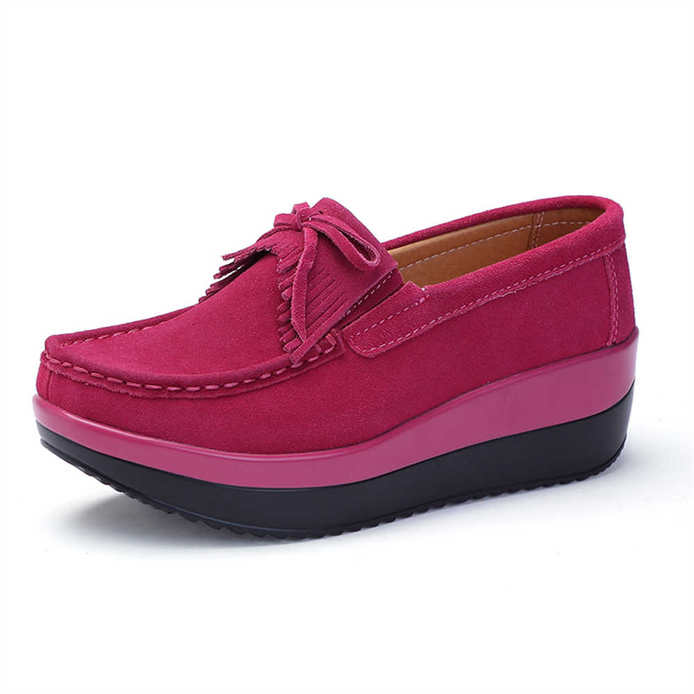 Fashion Without Lacing Wegde Green Sneakers Vulcanize Loafers Womens Shoes Original On The Original Sport Play Sneakeres Suppliers