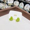 Shine Cute Marine Heart Earrings New Trend Boho Atomic Love Heart Stud Earrings Fashion Jewelry for Women