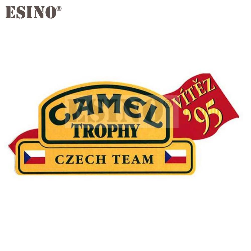 Style de voiture Créatif Drôle Camel Trophy Autocollant Décoratif Dessin Animé PVC Décalcomanie Imperméable Carrosserie Voiture Miroir Garde-boue Motif Vinyle