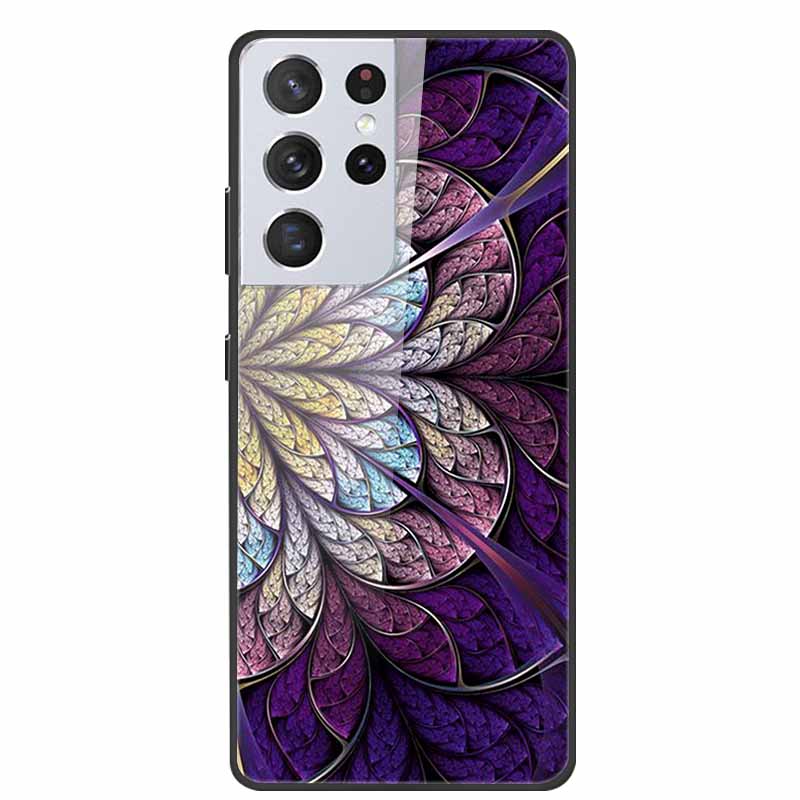 For Samsung Galaxy S25 Ultra Tempered Glass Case Back Cover Hard Phone Cases for SamsungS25 ULTRA 5G SM-S938B Protective Capa
