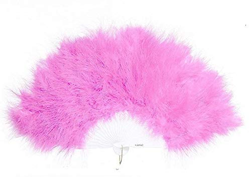 KitMall 8-Color Set of Fluffy Juliana Feather Fans, Perfect for Cosplay, Costumes, Disco, Bodycon, and Weddings (8-Color Set)