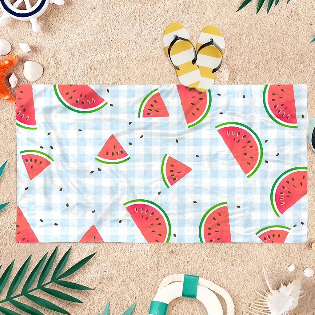 1pc Watermelon Beach Towel Swimming Quick-drying and Super Absorbent Suitable for Beach Vacation Pool Summer Gift for Friends