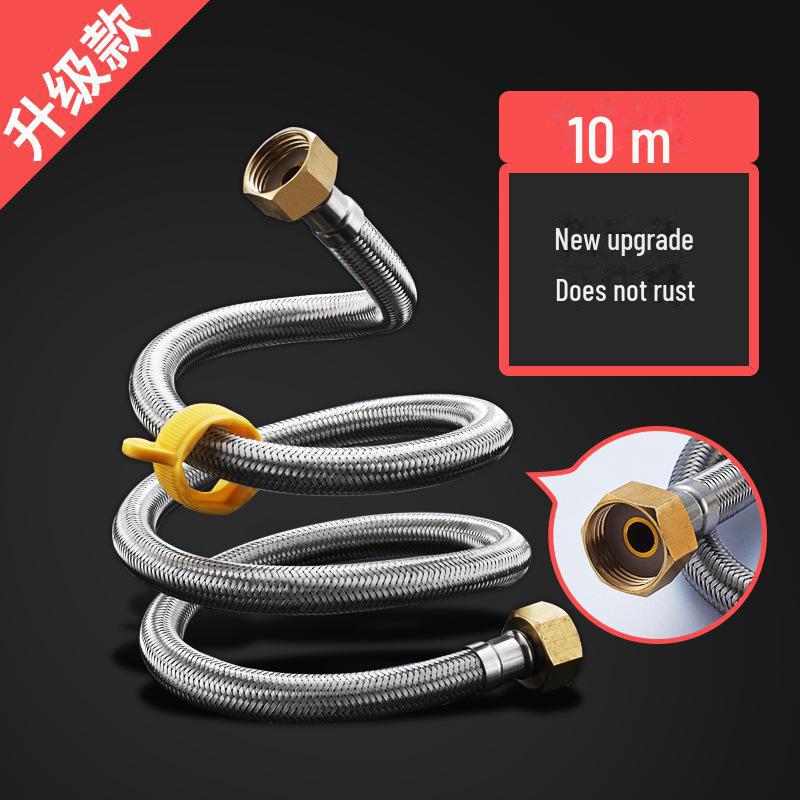 Kunststoffbeschichteter, stahlumflochtener Wasserzulaufschlauch für Wasserhahn/Heizung/Toilette