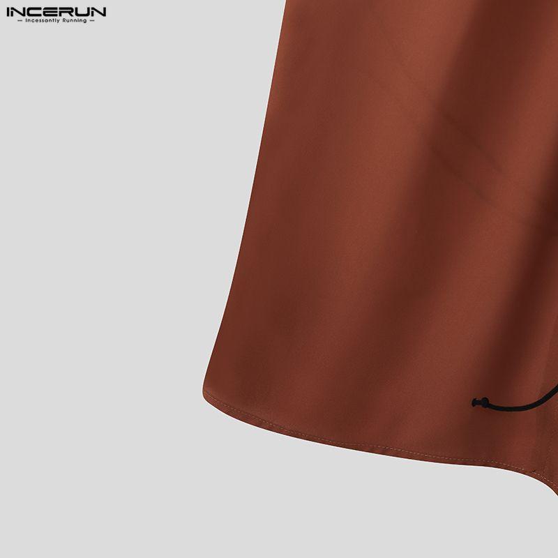 INCERUN Hauts de soirée basiques pour hommes, à col bénitier, sans manches, style bandage, dos nu, débardeurs