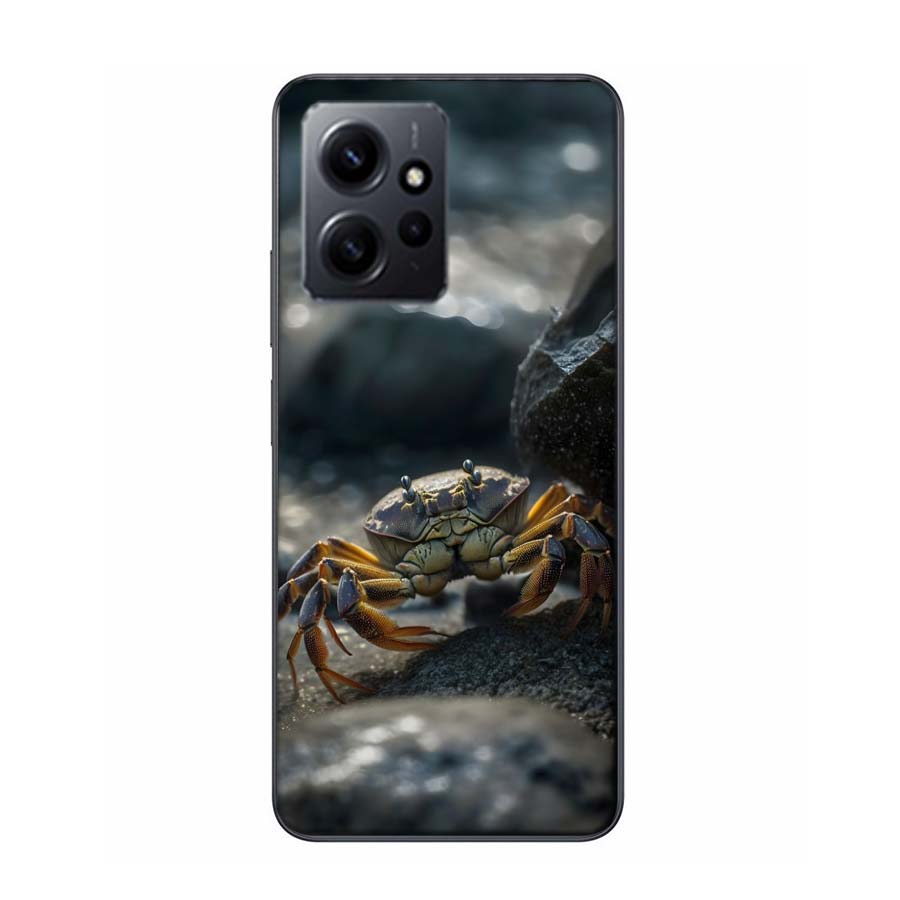 Unique Animal Crab Phone Case For Redmi 12 13C 12C 15C 9 10 10C Note 13 Pro Plus 14 15 Pro 9T 9C 9A TPU Soft Cover Clear Cell Ca