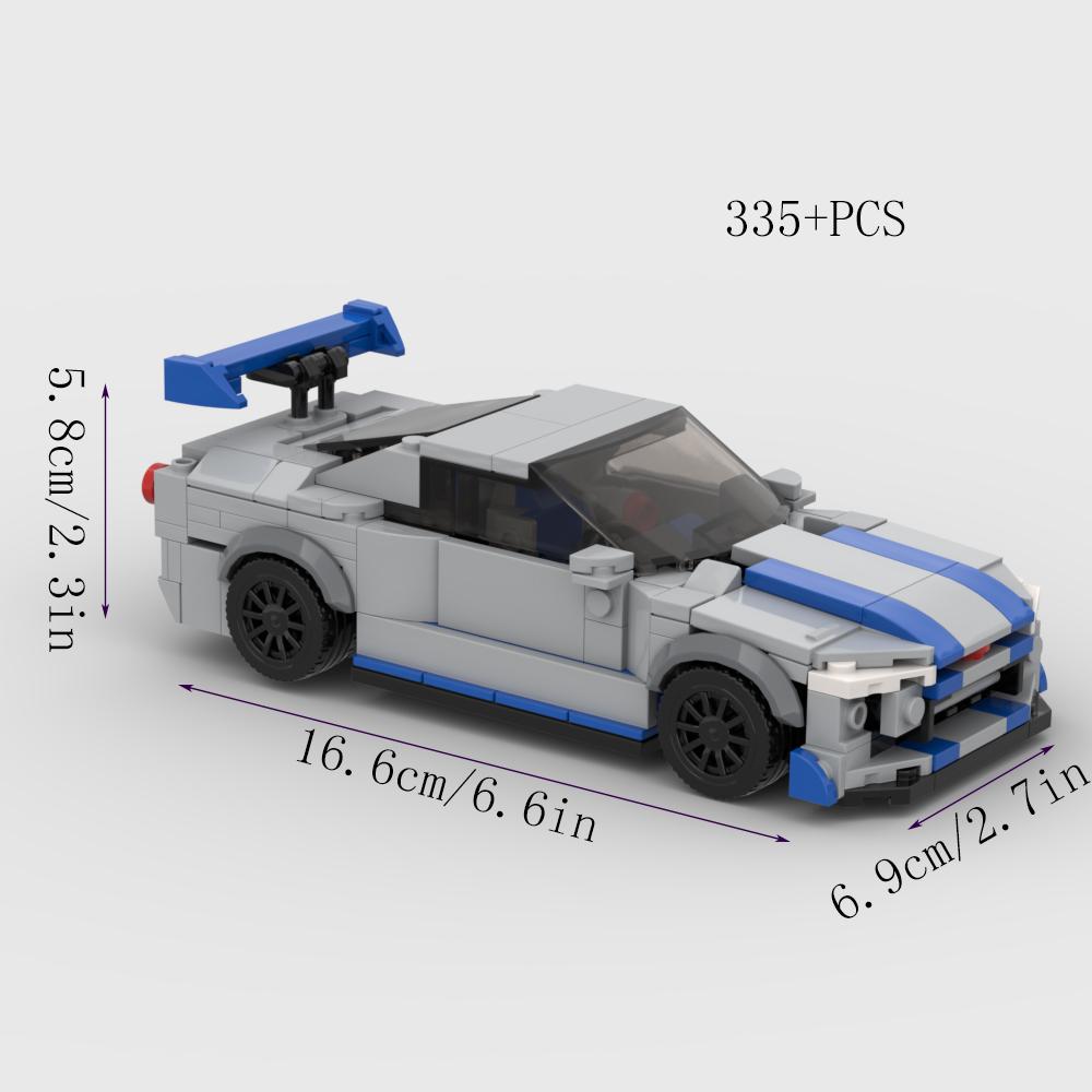MOC Car Super Race City Speed Sport Pickup Vehicle Model Building Blocks Rally Supercar Racing Bricks Christmas Gift Technical