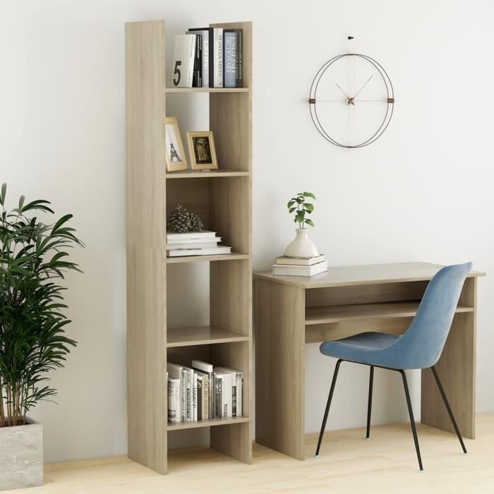 VidaXL Bibliothèque Chêne sonoma 40x35x180 cm Bois d’ingénierie 803401
