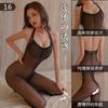 Neck suspender onesie sex bed free underwear sexy stockings hot temptation perspective open crotch onesie