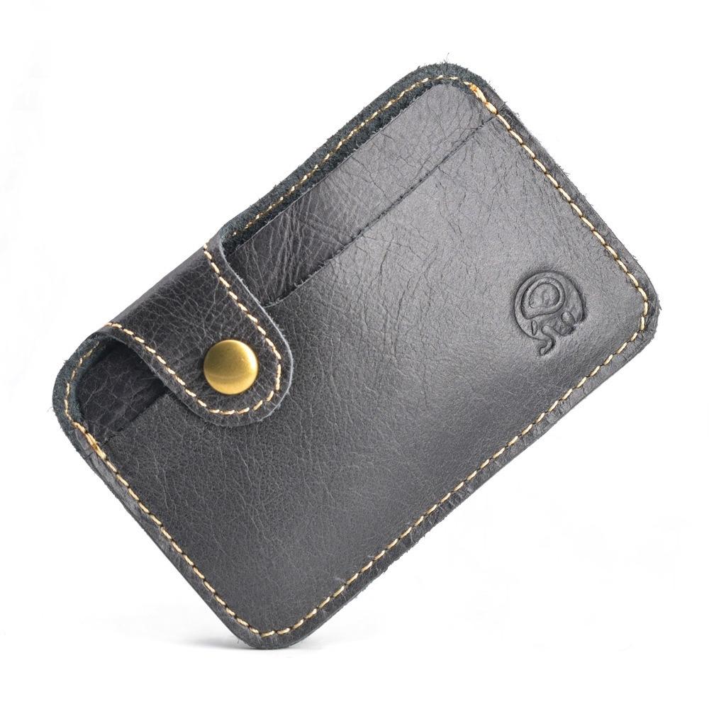 

Simple and Practical Card Case Head Layer Cowhide Head Layer Cowhide Small Wallet Business Daily Commuter