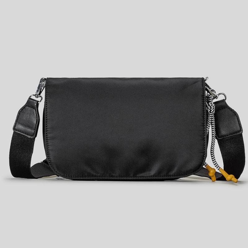 

Sports Single-shoulder Crossbody Bag Mobile Phone Bag Lightweight Wide Shoulder Strap Flip Cover Small Square Bag чорний