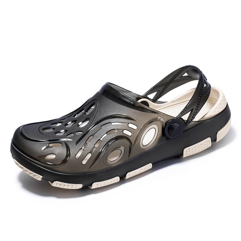 Men's Lightweight PVC Sandals Platform Slippers 2024 Summer Slip On Shoes Male Vacation Beach Sandals Flip Flops Man Size 40-45