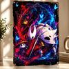 Hollow Knight Characters With Vibrant Personalized D Textured Metal Poster Wall Art Tinplate Sign for Bedroom Decoration Room
