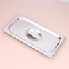 Stainless Steel 1/9 1/6 1/4 1/3 1/2 1/1 Food Pan Lid Steam Table Pan Covers Notched Lids With Handle Lock Heat