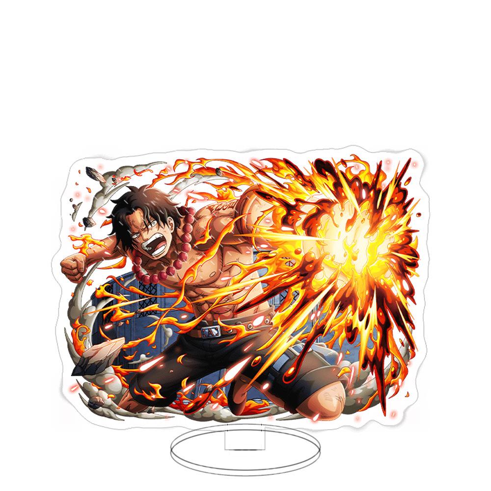 Stand Acrilico Grande Ornamenti Cartone Animato Pirata Luffy Sauron Espositore da Tavolo Spettacolo di Fumetti Vendita All'Ingrosso Consegna