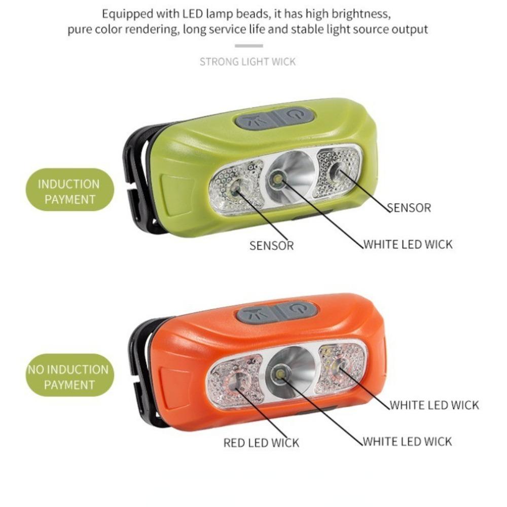 500 Lumen USB Rechargeable Headlamp Motion Sensor Bright LED Running Fishing Flash Head Lamp Headlight Infrared Sensor Light