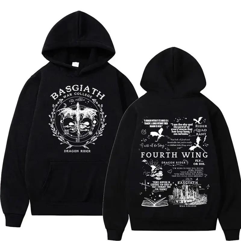 Xaden Riorson House Hoodies Iron Flame Dragon Rider Fourth Wing Emblem Sweatshirt Basgiath War Men Fashion Oversized Hoodie