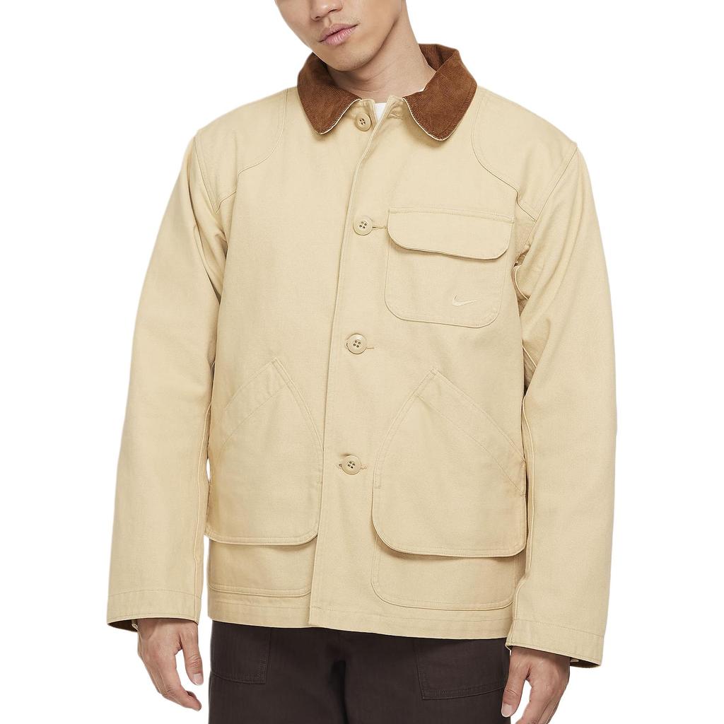 Nike Flannel Lined Barn Jackets & Coats Men's Sesame Yellow FZ0133-252