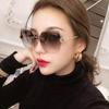 Internet celebrity inss street photography of UV sunglasses for women without frame crystal edge cut women s ultraviolet sunglasses