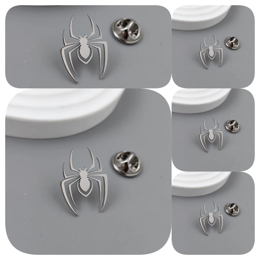 Classic gold-plated spider badge, women’s anti-exposure buttons, men’s suit lapel pin, formal brooch