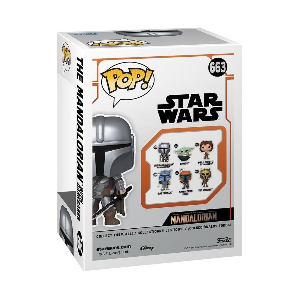 Star Wars Mandalorian with Darksaber Figure Funko POP! Star Wars Funko