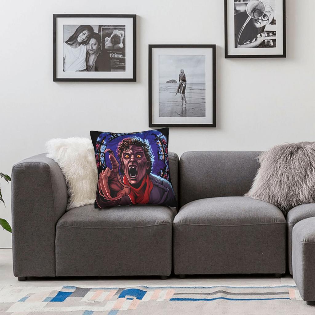 Pillow Cover Horror Film Frighteds Nights Cute Funny Pillow Case For Sofa Home Decor Pillowcases