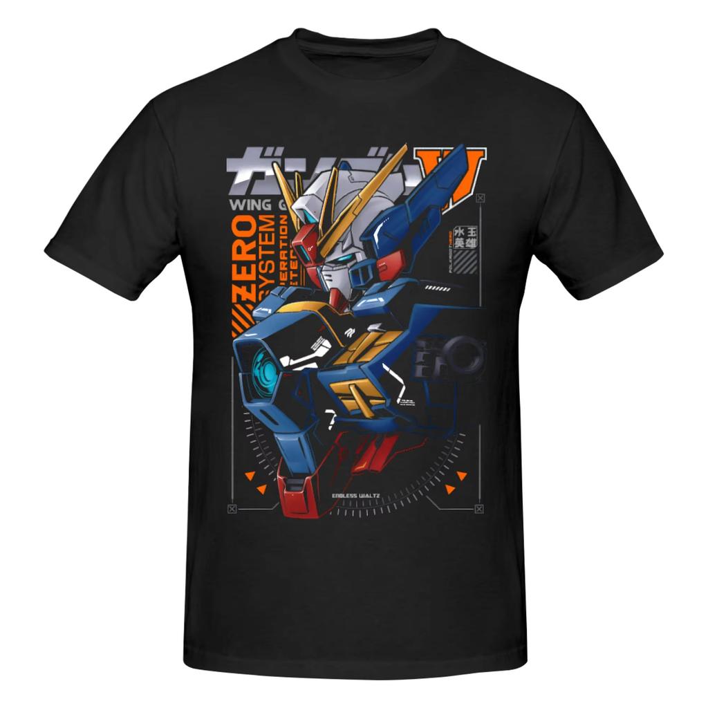 Mecha Warrior Gundam T Shirt for Men 2026 Cotton Freedom T-shirts Summer Short Sleeve Tee Shirt Slim Fit Clothing Gift