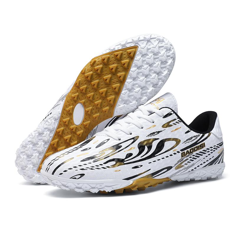 Men's Soccer Shoe TF/FG Non-Slip Turf Soccer Cleats Train Shoes Comfortable Simple Design Sneakers Casual Lace Up Football Boots