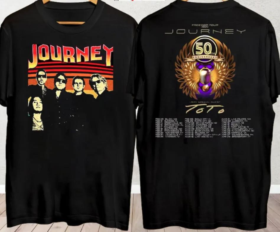Journeyy 2024 Freedomm Tour Tshirt Unisex T-Shirt S
