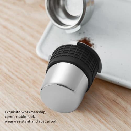 Bunggou 58mm Coffee Dosing Cup, Sniffing Mug, Wear-Resistant Stainless Steel Coffee Dosing Cup for Espresso Machines - Silver, Durable
