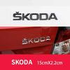 For Skoda FABIA KAMIQ KAROQ KODIAQ OCTAVIA RAPID SUPERB YETI Car Trunk Letters Emblem Logo Sticker Front Rear Badge Accessories  aqr888