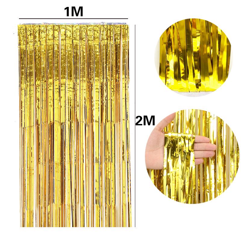 Laser Tassel Rain Curtain for Birthday & Wedding Decorations