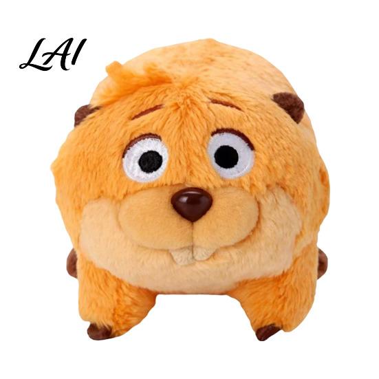 Colorful Plush Doll Small Soft Toy Cute Cartoon Beaver Stuffed Animal Cuddly D