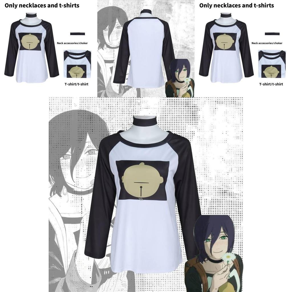 Chainsaw Man Reze T Shirt Cosplay Costume With Polyester Fabric For Anime Conventions