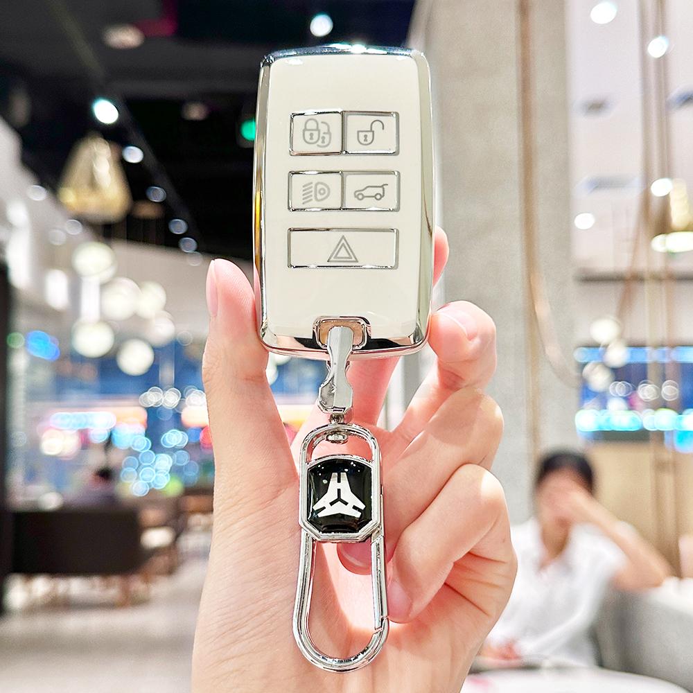 Soft Tpu Car Remote Key Case Cover For Land Rover Discovery Sport Velar Range Rover Evoque For Jaguar Xe E-Pace Xf Shell Fob