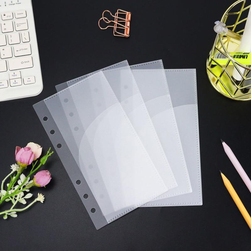 

A6 Папка для записей Аксессуары Съемный блокнот Сердцевина книги 6-луночный Cash Budget PP Сумка Офисные канцелярские принадлежности прозрачный