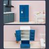 2.87x2.1x5.4in Mini Double Door Refrigerator Decor Girls Decorative Ornaments Toy Portable Exquisite Appearance Supplies