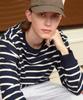 DIVINE DISTANCE Stripe Wappen Long Sleeve [Navy]