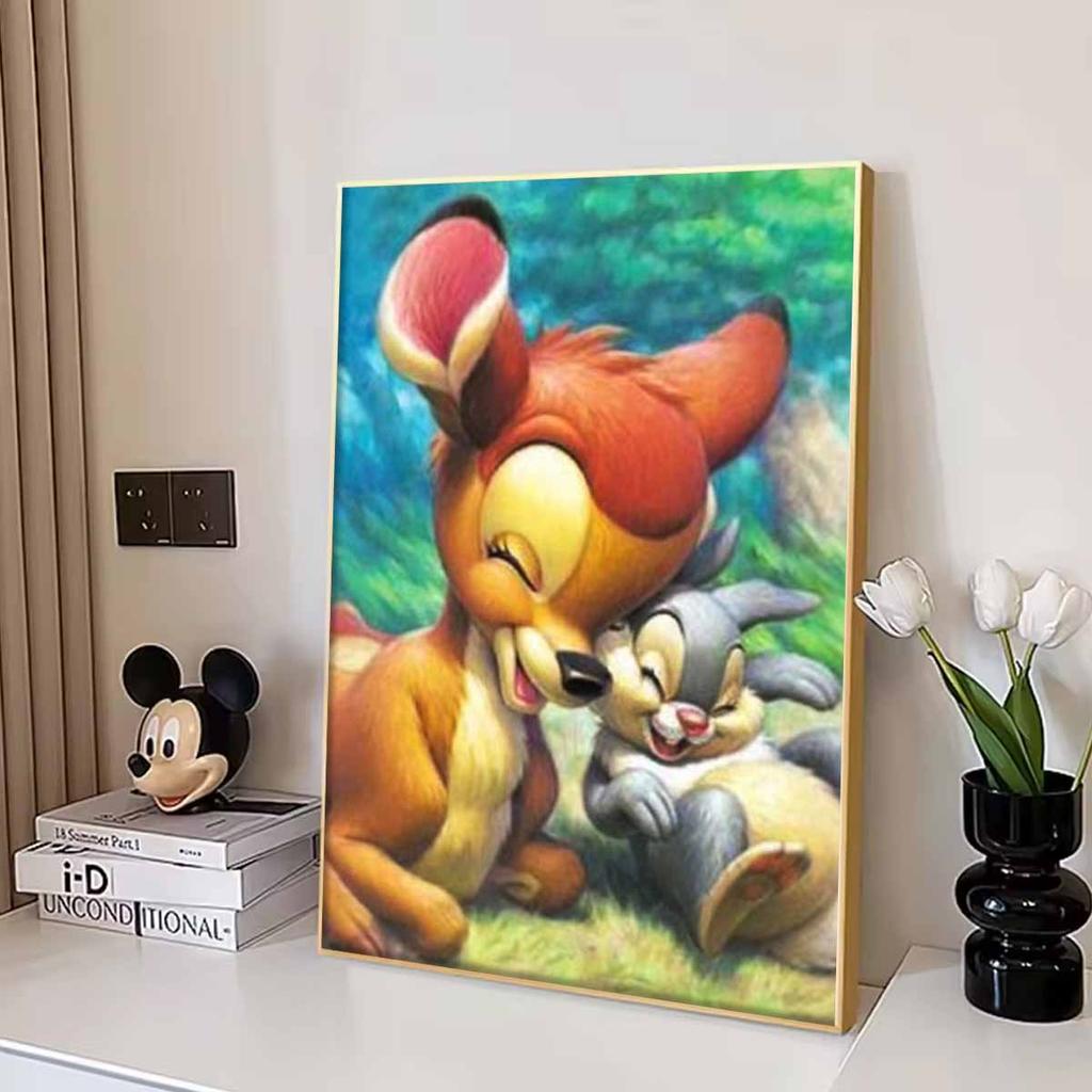 Full Round Diamond Painting Bambi The Fawn Art Rhinestone Picture Mosaic DIY 5D Cross Stitch Embroidery Home Decoration